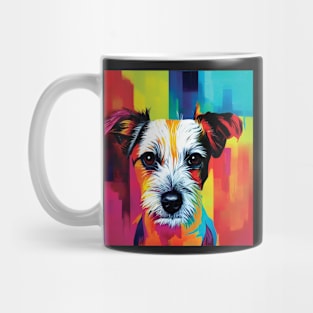 Jack Russell Terrier Dog In Abstract Colours Mug